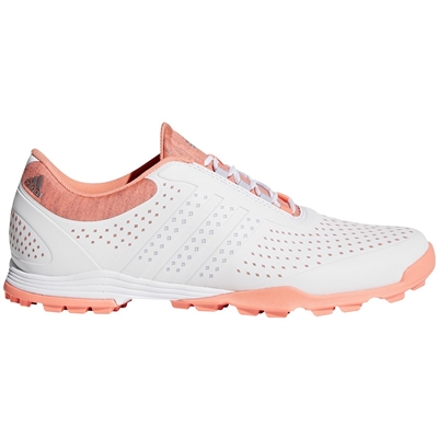 Adidas Women's Adipure Sport White/Aero Blue/Chalk Coral - Only Available in Medium - 7