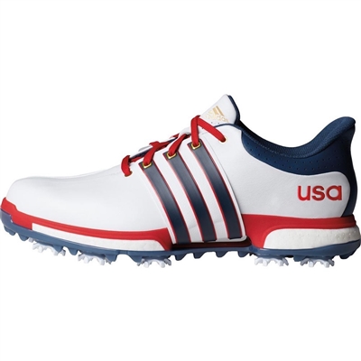 Adidas Tour 360 Boost USA FTWR White/Mineral Blue/Scarlet
